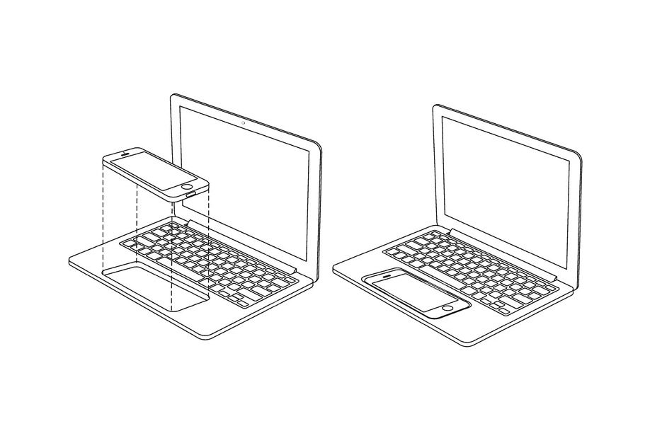 Apple iPhone MacBook dock patent