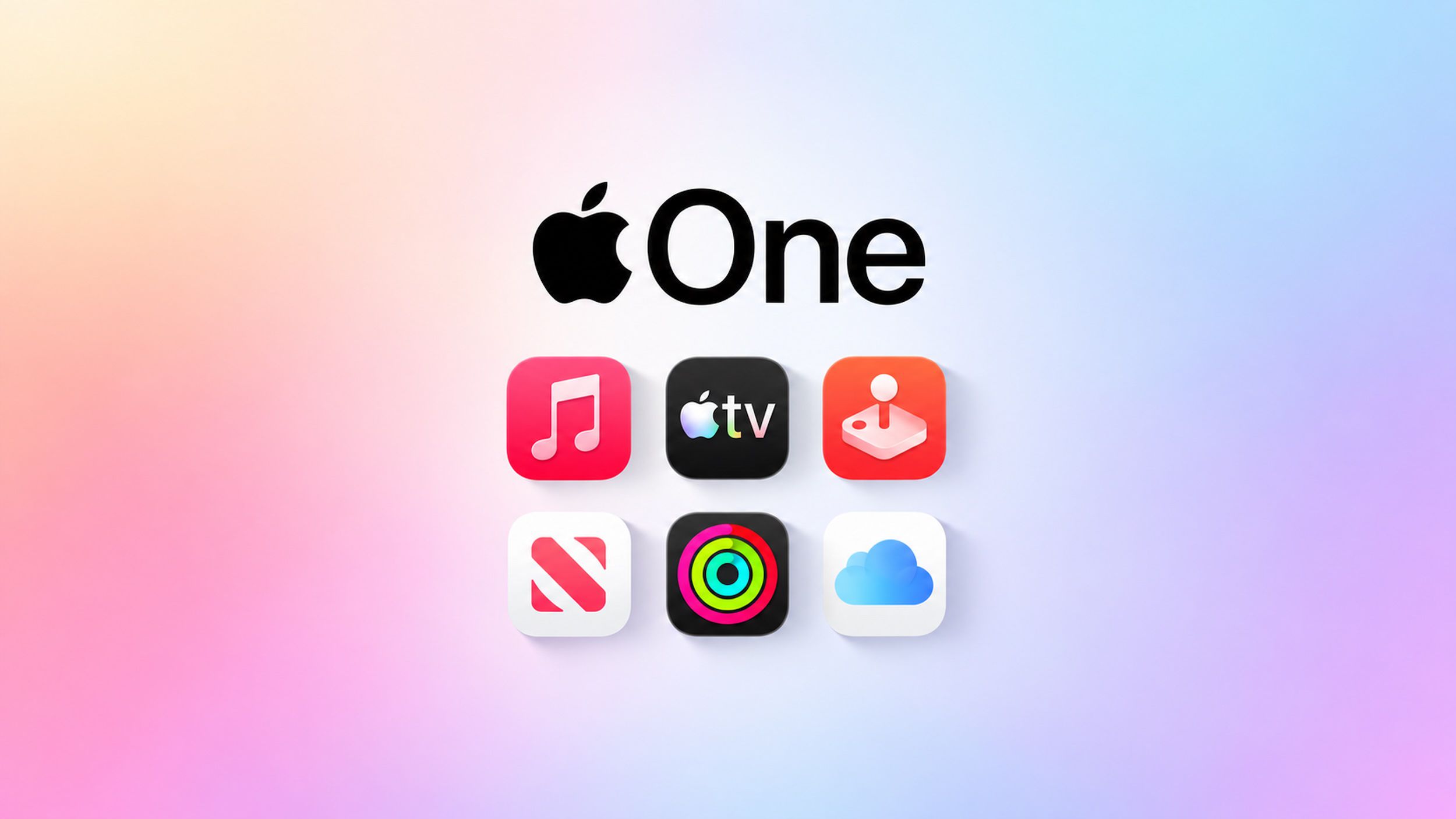 Apple One σε χρωματική διαβάθμιση