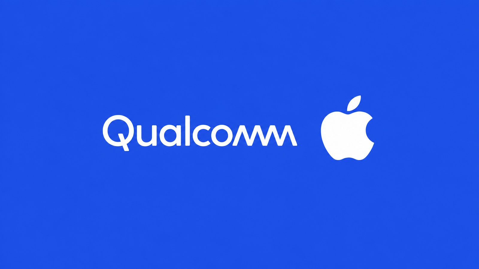 Λογότυπα Qualcomm και Apple